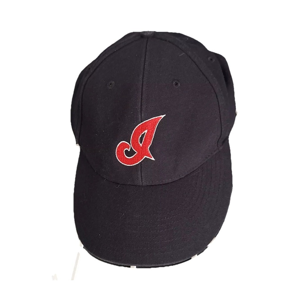 Richardson Authentic On-Field Black Pro Model 515 Fit 7 3/8 Cleveland Indian Hat
